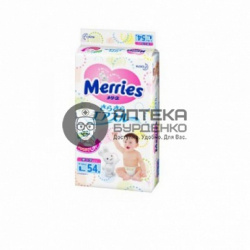 Фото товара Merries Подгузники 9-14 кг 54 шт