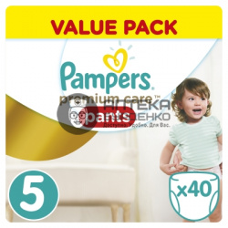 Фото товара Памперс (pampers) трусики premium care pants junior 12-18 кг. 40 шт.