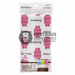 Фото товара Kokubo Мочалка Furocco Kids Розовый кролик 880188