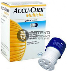 Фото товара Ланцеты Accu-Chek Multiclix №24 к устройству для прокалывания пальца Аккучек Перформ