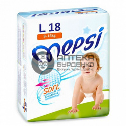 Фото товара Mepsi подгузники 9-16 кг 18 шт.